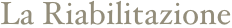  La Riabilitazione   